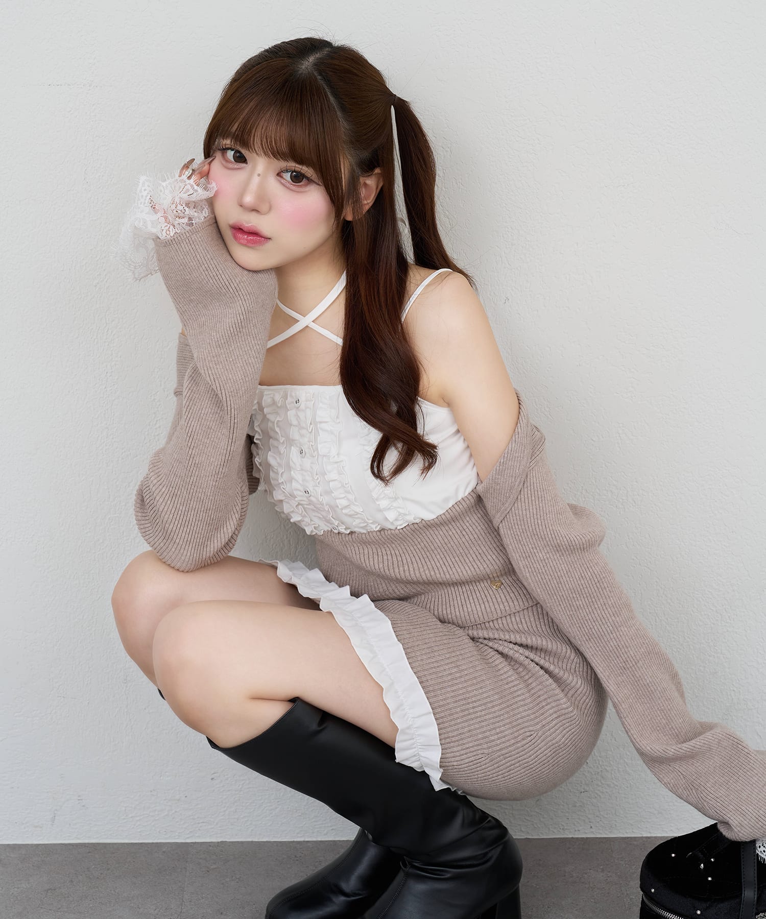 Jewel Ballon Peplum Tops