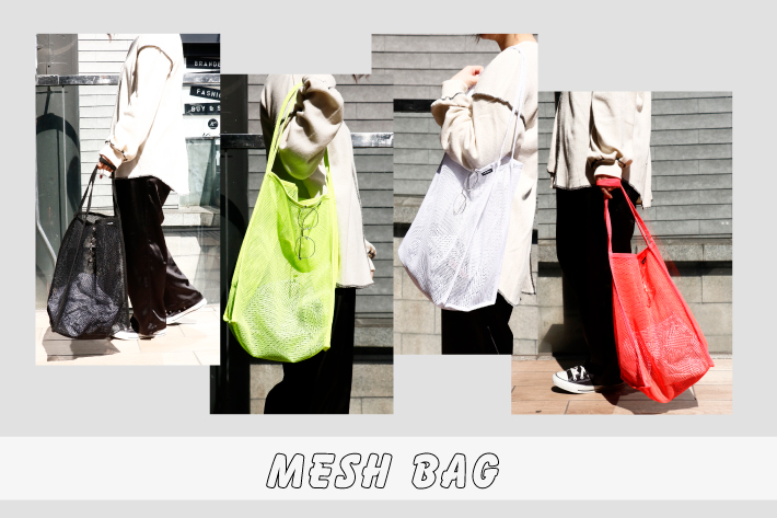 ASOKO 【店頭人気商品入荷】Mesh bag