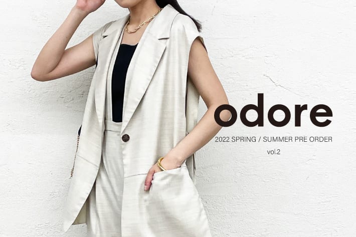 Loungedress odore 2022 SPRING / SUMMER COLLECTION vol.2 プレオーダースタート