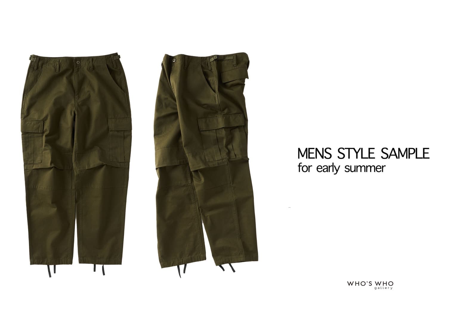 WHO’S WHO gallery 〈MENS STYLE SAMPLE〉for early summer
