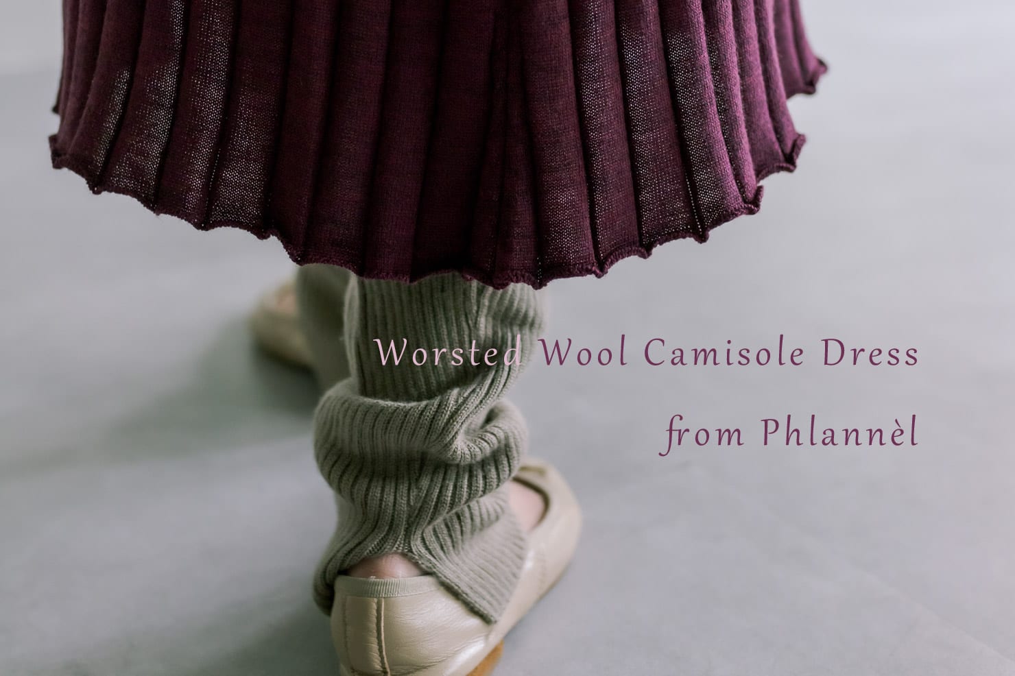 BLOOM&BRANCH Wool Camisole Dress / 低身長向けサイズ登場