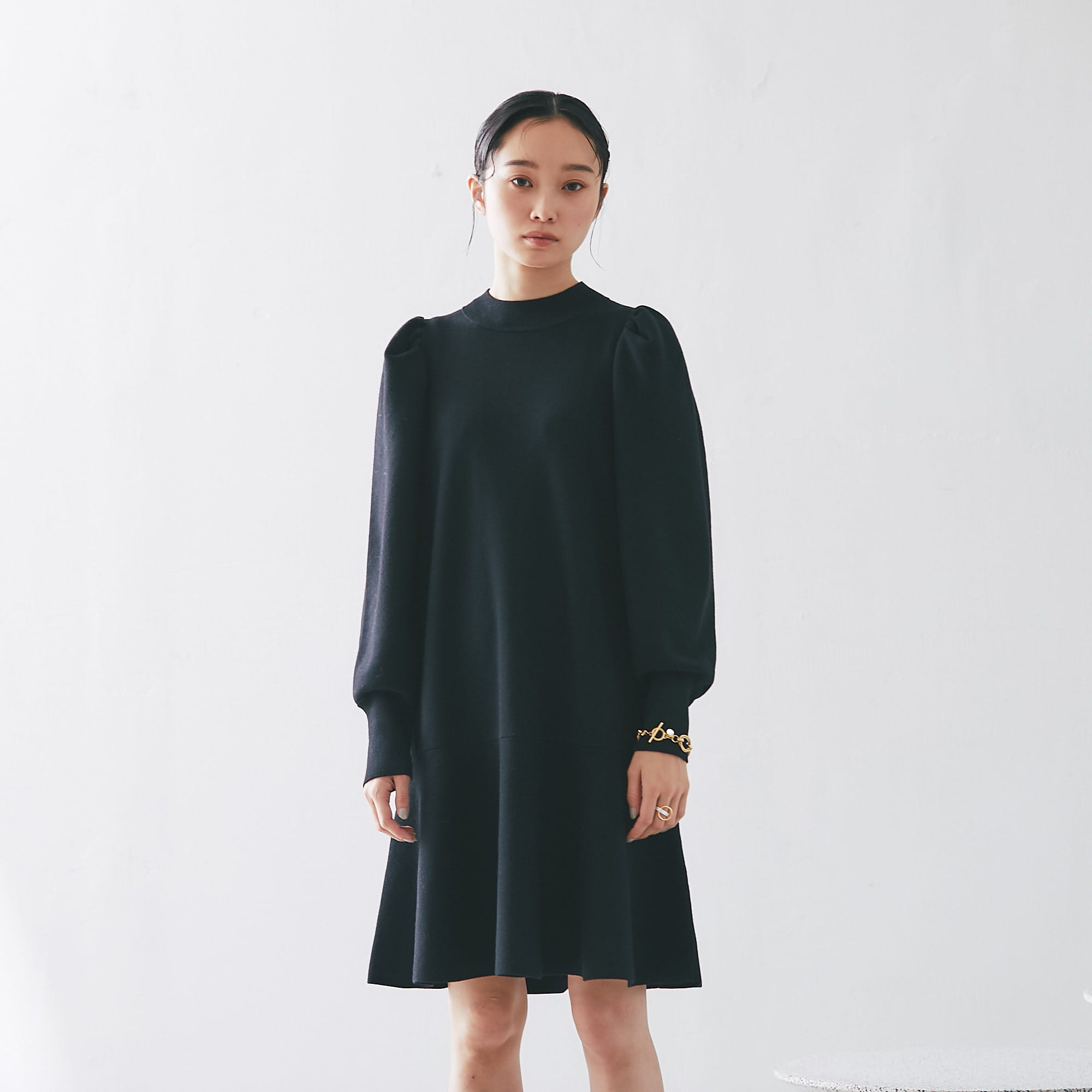 デザイン】 Ameri VINTAGE - 大人気！ELABORATE KNIT DRESS ワンピース