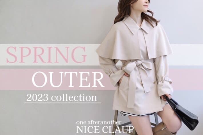 one after another NICE CLAUP Spring OUTER collection