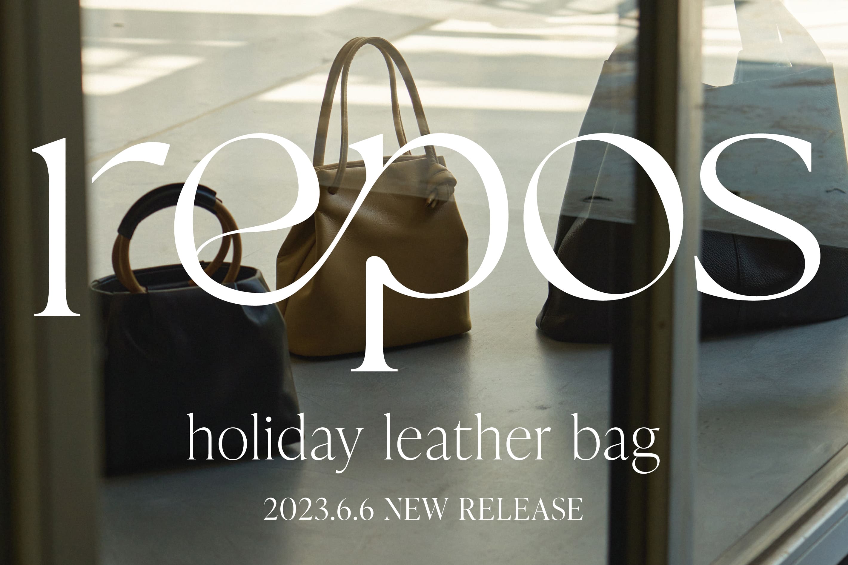 russet 6/6(tue)NEW RELEASE！repos -holiday leather bag-