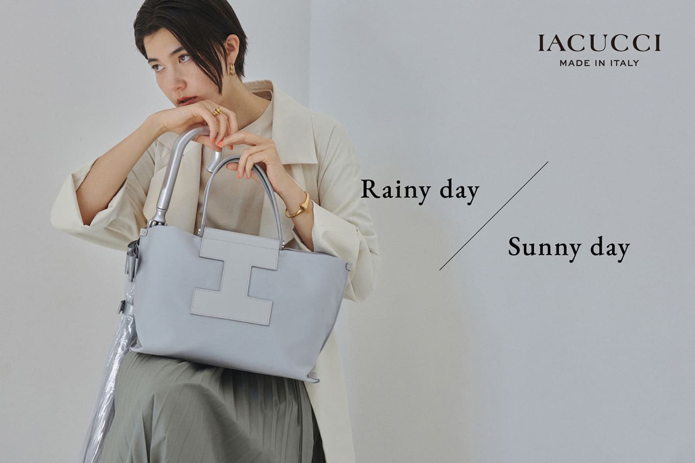 IACUCCI 雨の日も、晴れの日も、イアクッチのバッグで。