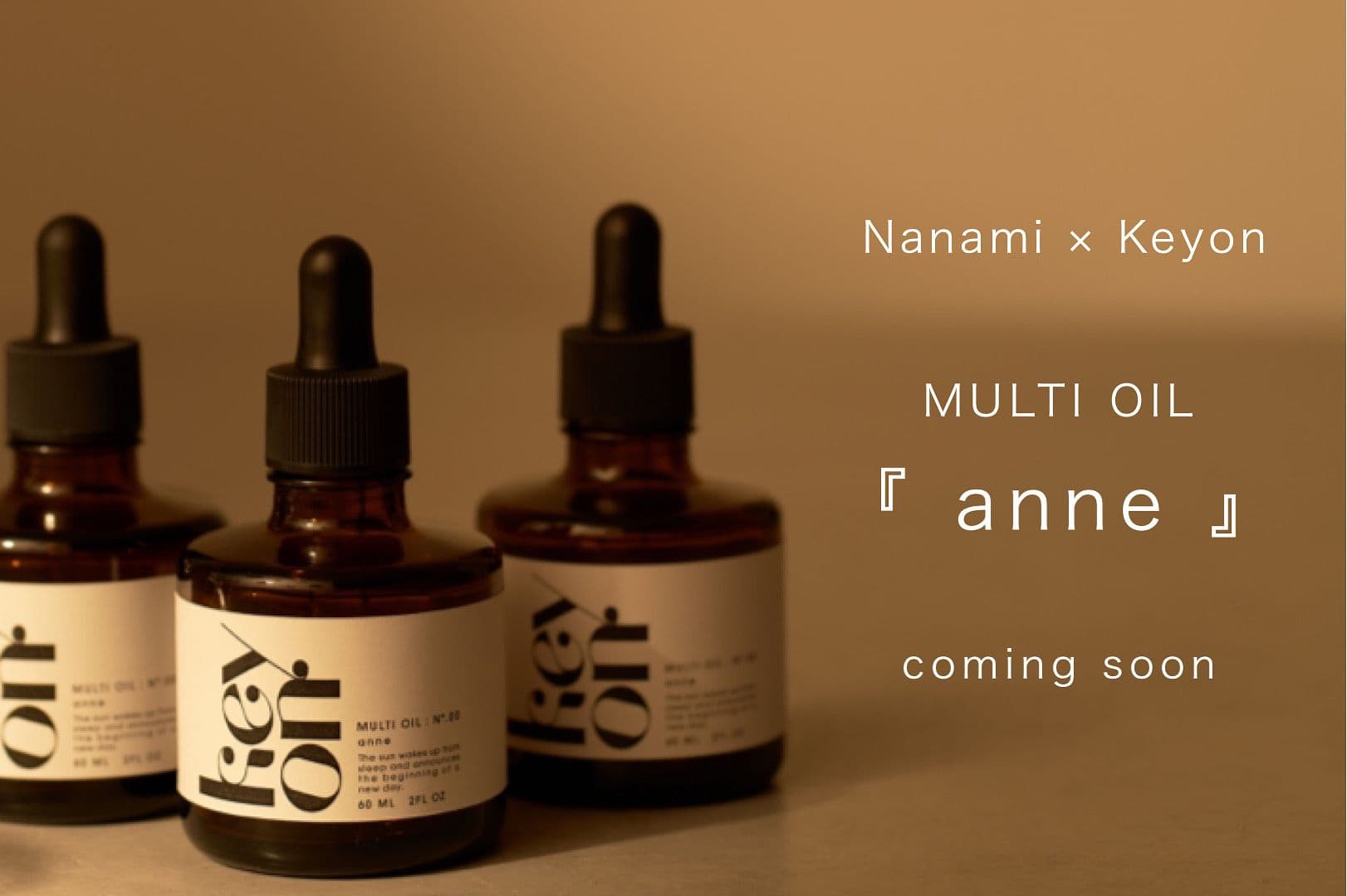 CIAOPANIC 【Nanami × Keyon 】multi oil 『anne』 release!
