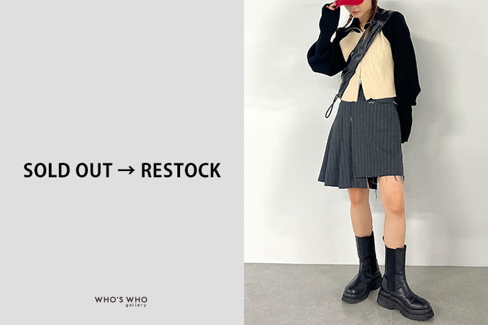 WHO’S WHO gallery 【RESTOCK KNIT STYLING】