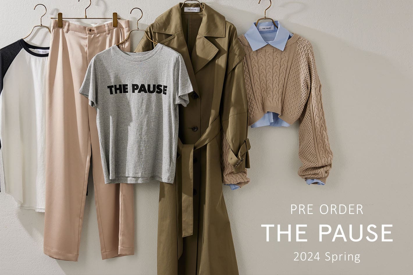 Whim Gazette 『THE PAUSE (ザ ポーズ)』2024 Spring Collectionの先行予約がスタート！