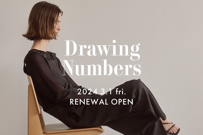 Drawing Numbers 【Drawing Numbers】パルクローゼット RENEWAL OPENのお知らせ
