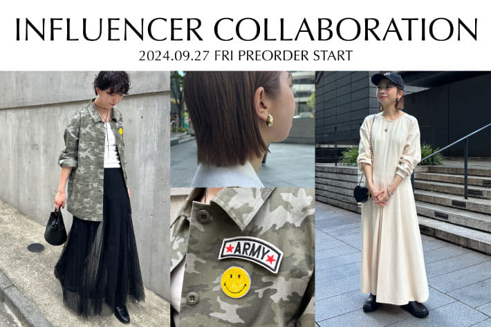 Loungedress 《予告》大好評のインフルエンサーコラボアイテムの販売決定！