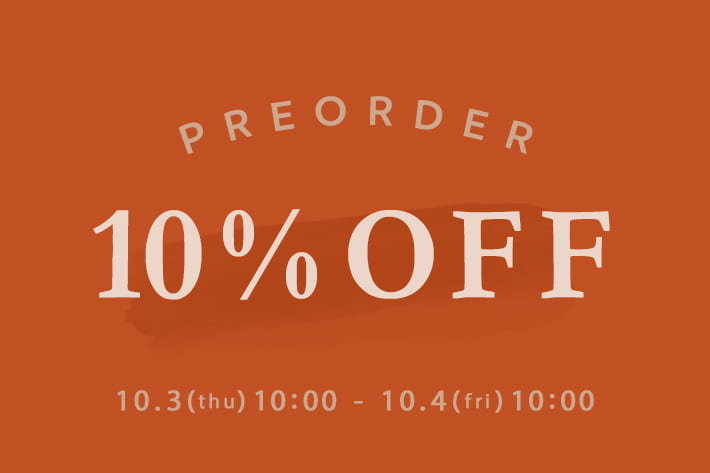 DISCOAT 【1日限り♪】PRE ORDER 10％OFF