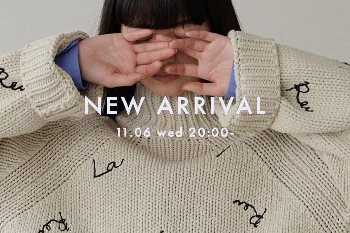 LARUTA NEW ARRIVAL 《11.06 wed 新作アイテムをcheck》