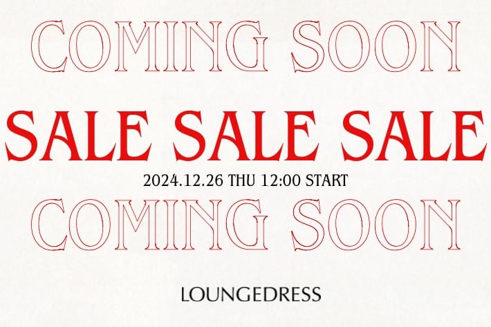 LOUNGEDRESS 《予告》12/26 12時スタート！WINTER SALE 