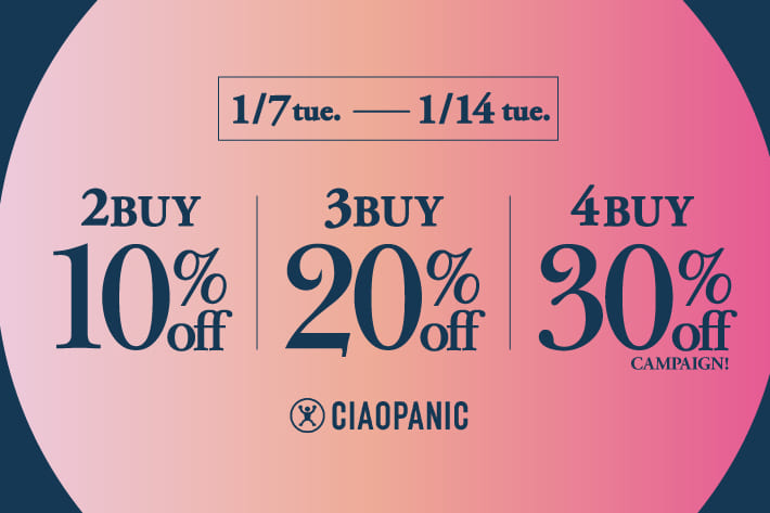 CIAOPANIC セール品がさらに30%OFF！？