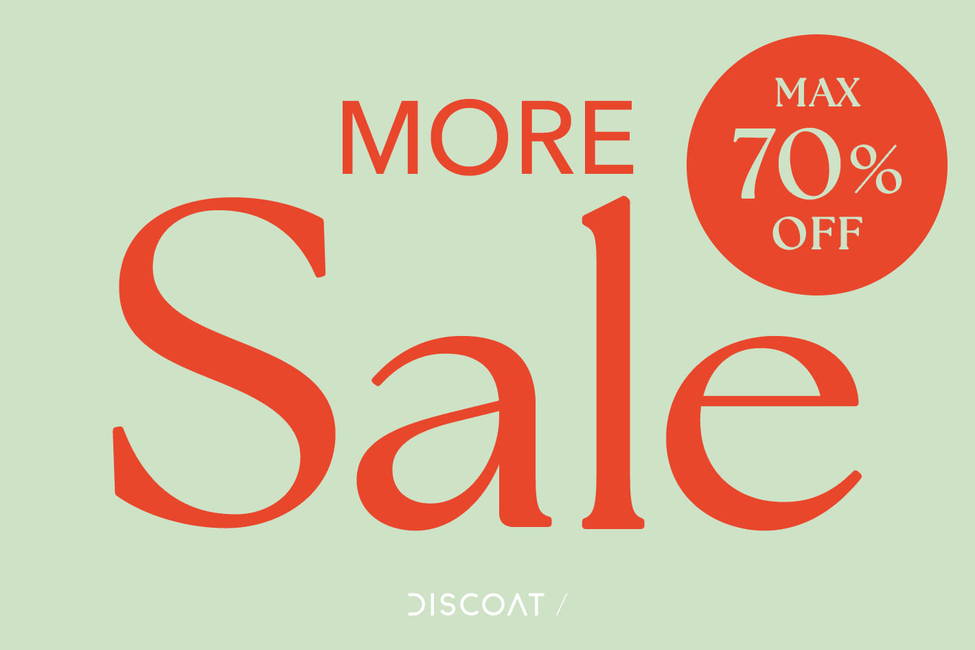 DISCOAT 【MAX70％OFF!!】MORE SALE★