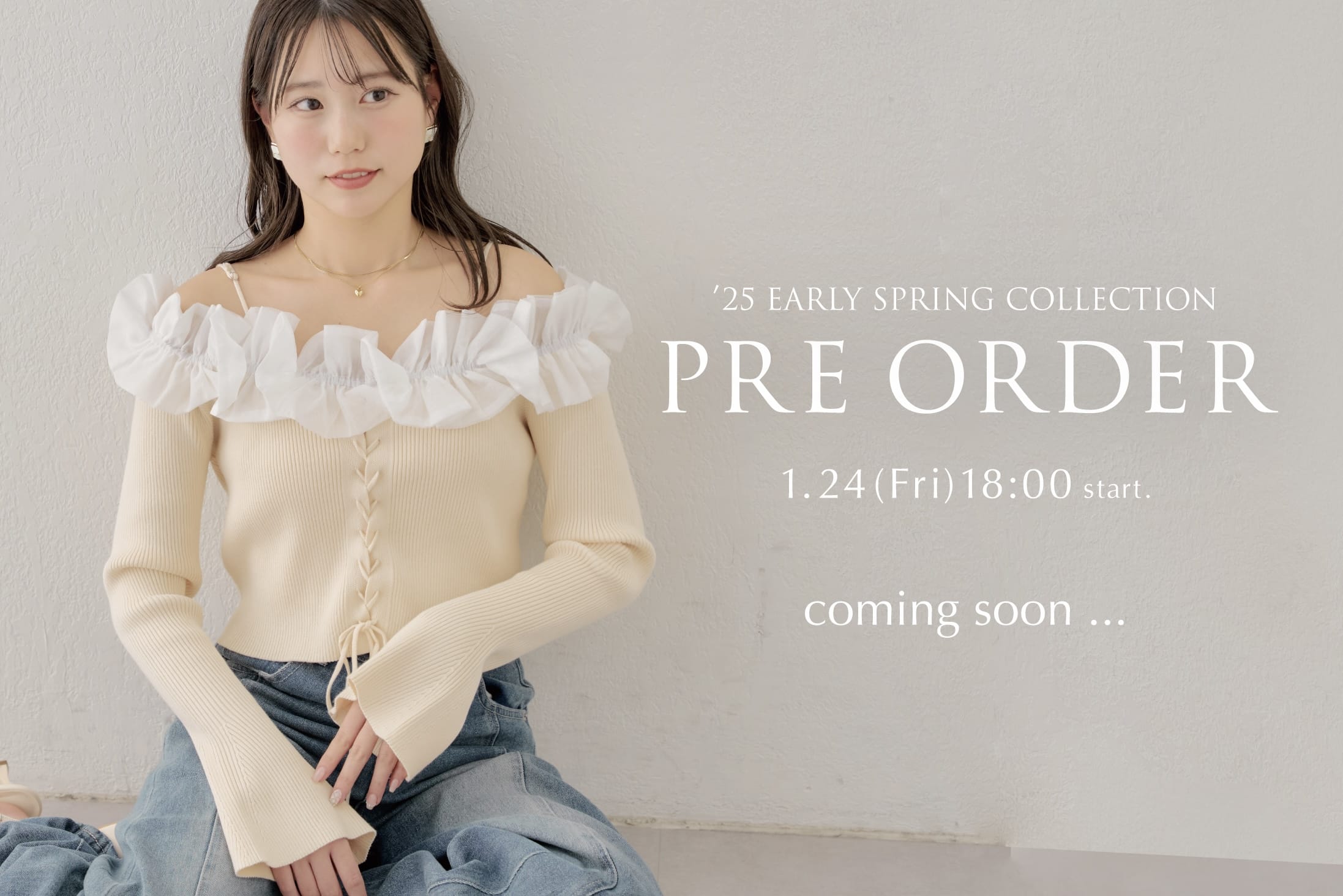 Chico 【春の新作アイテムを先見せ♪】新作予約販売 1/24(Fri) 18:00～ coming soon...