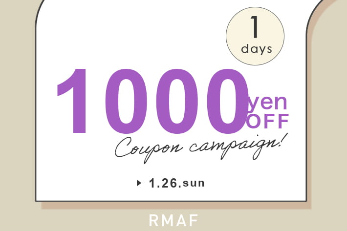 Remind me and forever 本日限定《1,000円OFF》クーポンキャンペーン