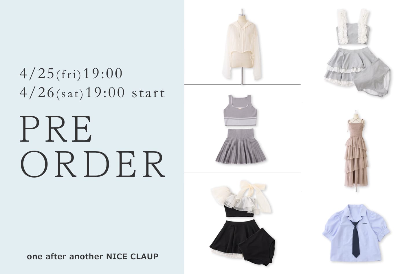 one after another NICE CLAUP 【新作情報！】4月の販売開始アイテム