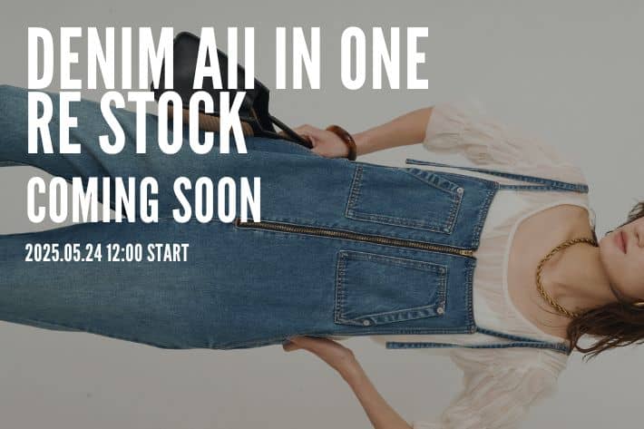LOUNGEDRESS 《COMING SOON》あの人気のデニムオールインワンが追加予約スタート！