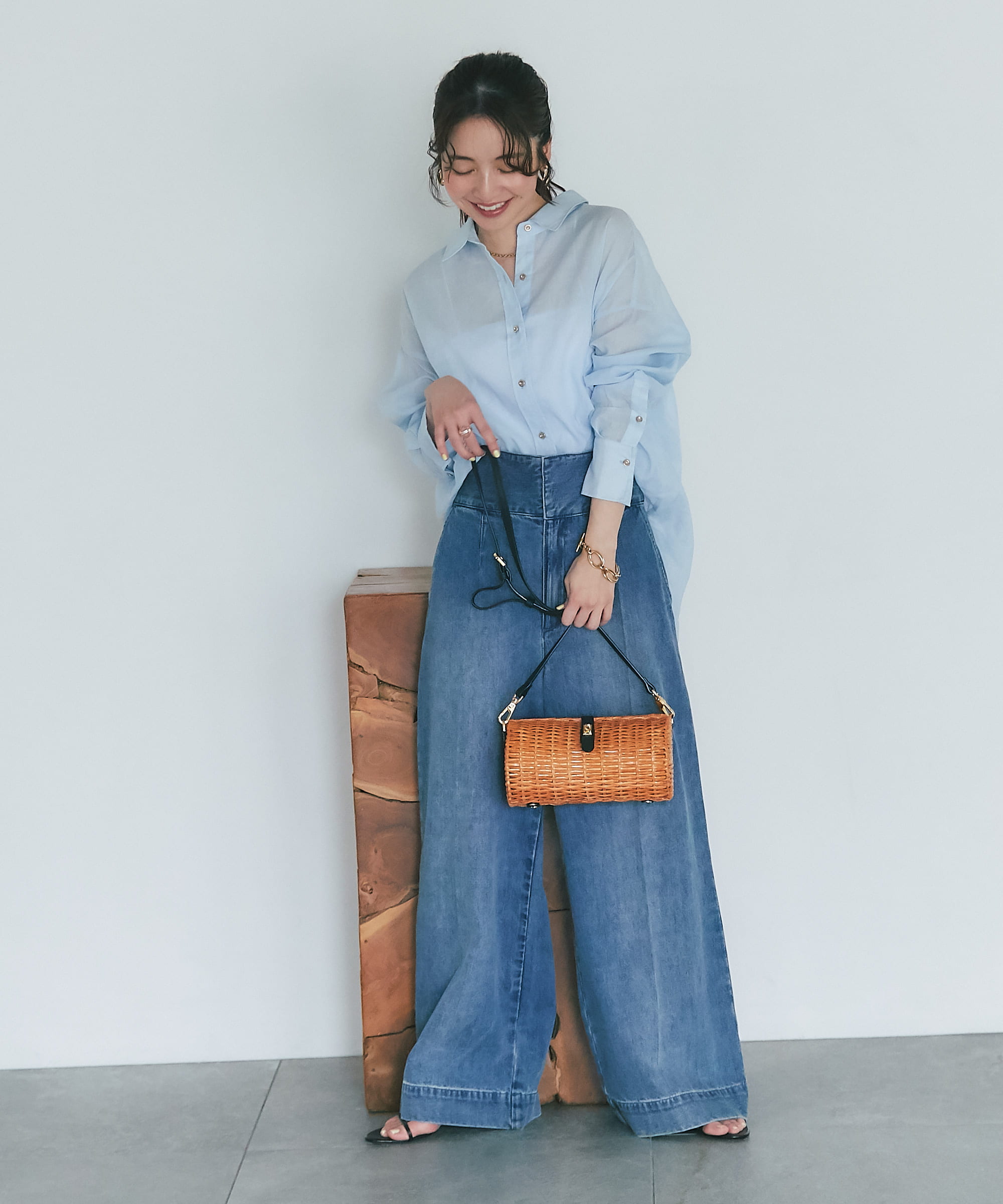 ラブティックボンボン　半袖シャツ La boutique BonBon｜ラブティックボンボンのシャツ/ブラウス