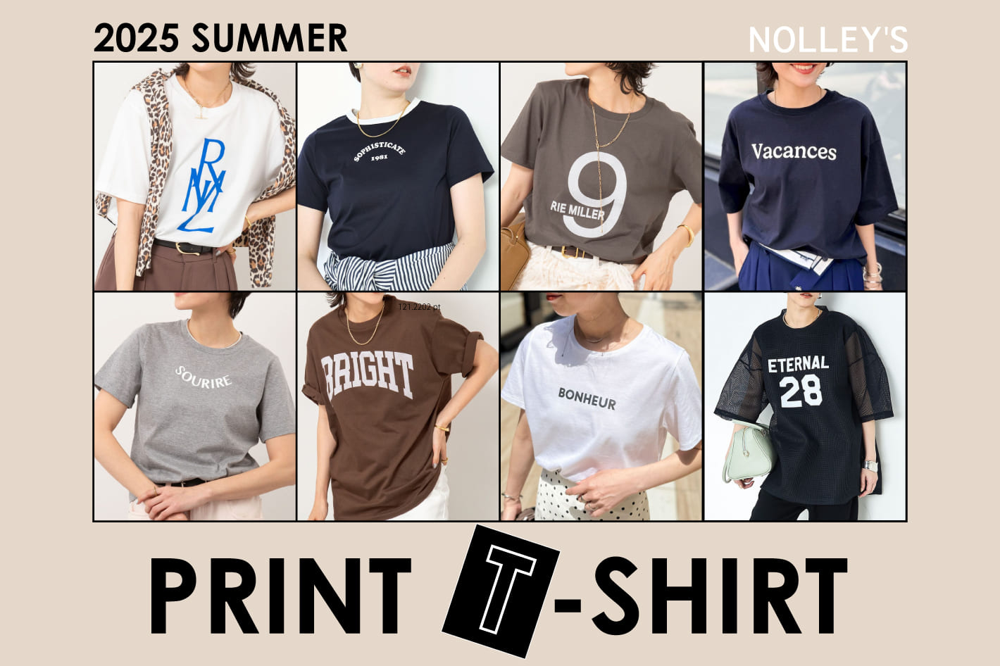 NOLLEY'S 大人カジュアルの主役に！プリントTシャツ