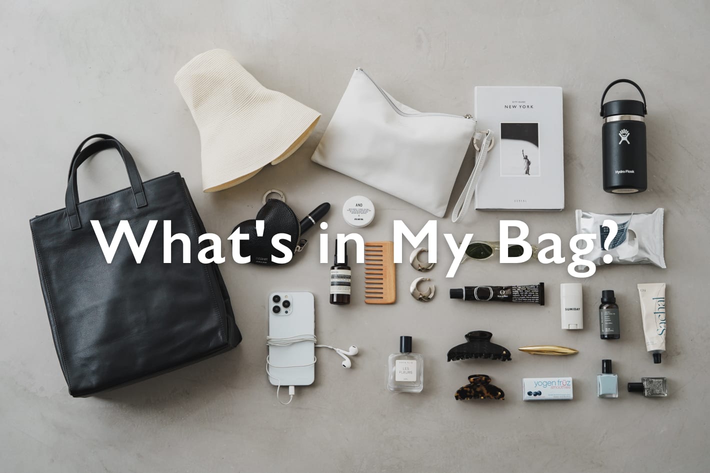 russet What's in My Bag? -SHOPPER bag-