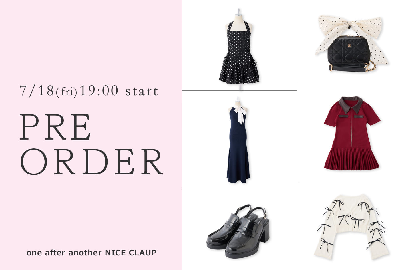 one after another NICE CLAUP 【新作情報！】7月の販売開始アイテム