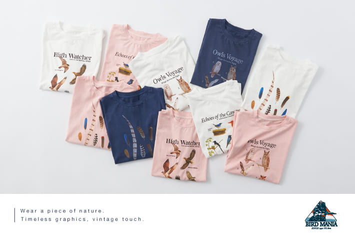 CIAOPANIC BIRDMINIA｜自然をまとう、新しいグラフィックTシャツ。