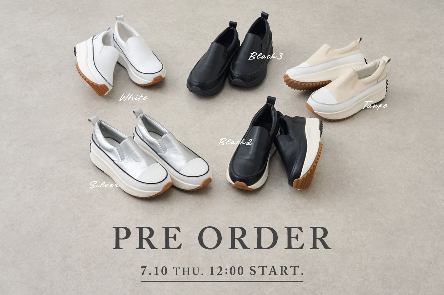 BEARDSLEY 【レザースリッポン】完売カラー・サイズの追加予約開始