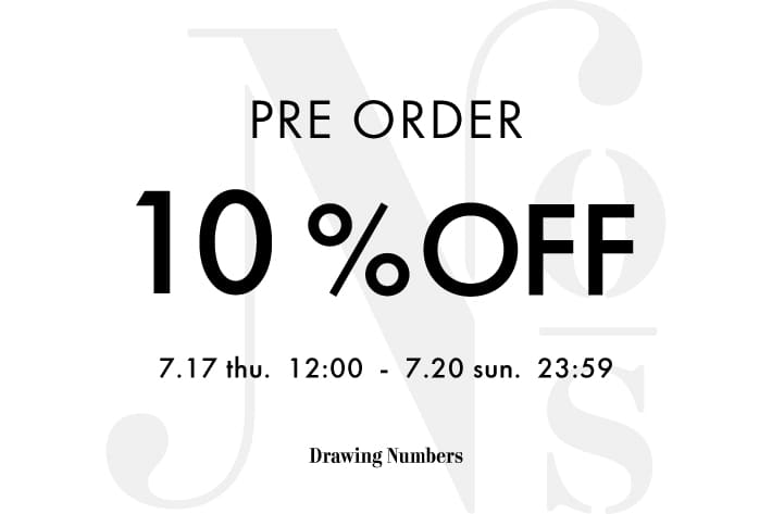 Drawing Numbers 【4日間限定】先行予約10％OFFクーポン配信！