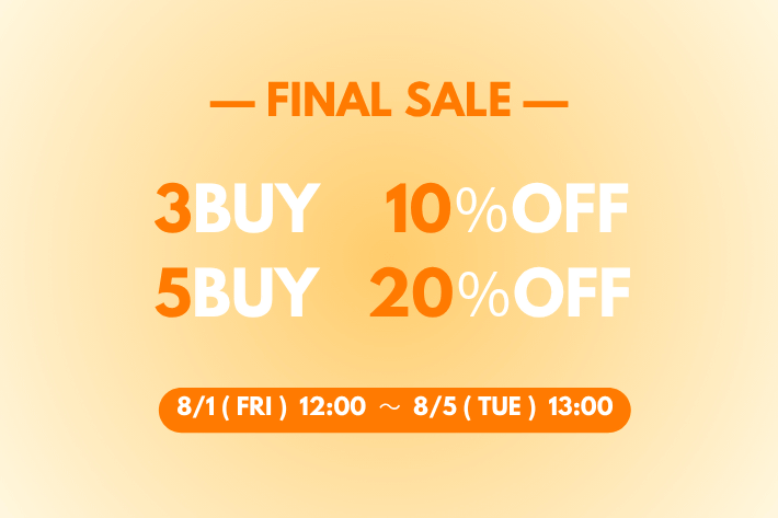 OUTLET 【PAL GROUP OUTLET限定】3BUY10%OFF・5BUYmore...20%OFFクーポンSALE開催！