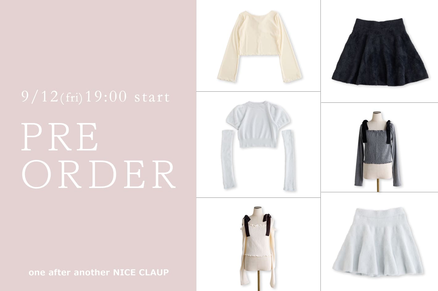one after another NICE CLAUP 【新作情報！】9月の販売開始アイテム