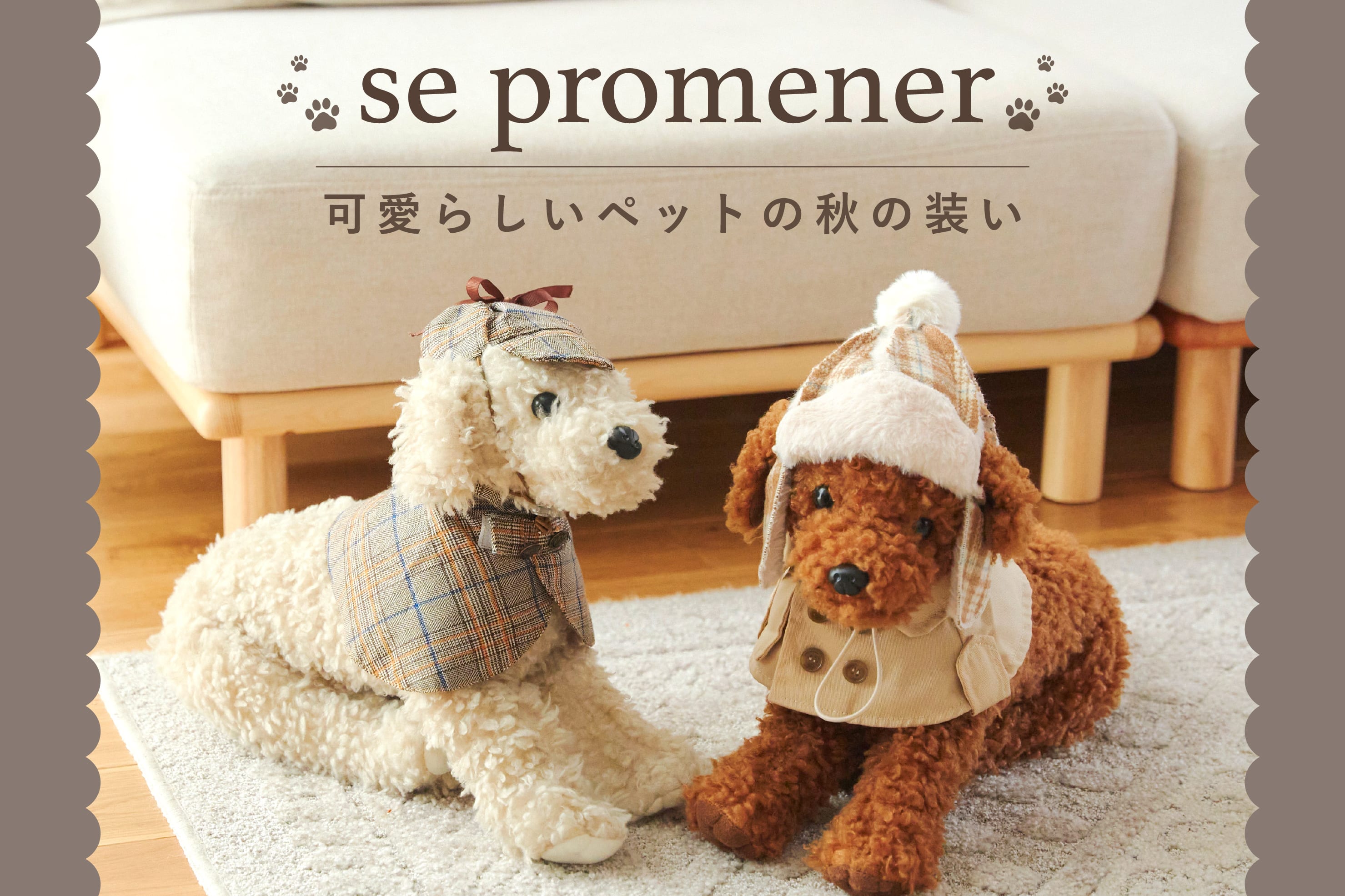 salut! 可愛らしいペットの秋の装い