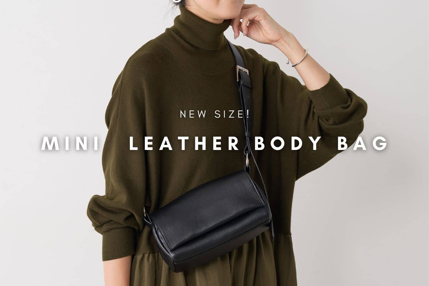 BEARDSLEY   【NEW SIZE】ミニレザーボディバッグ