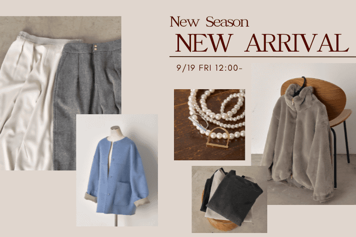 Jena　espace merveilleux 【COMINGSOON】9月19日（金） 新作商品予約START！