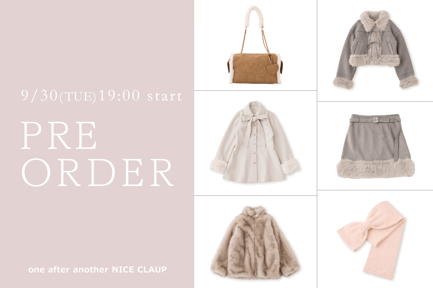 one after another NICE CLAUP 【新作情報！】9月の販売開始アイテム