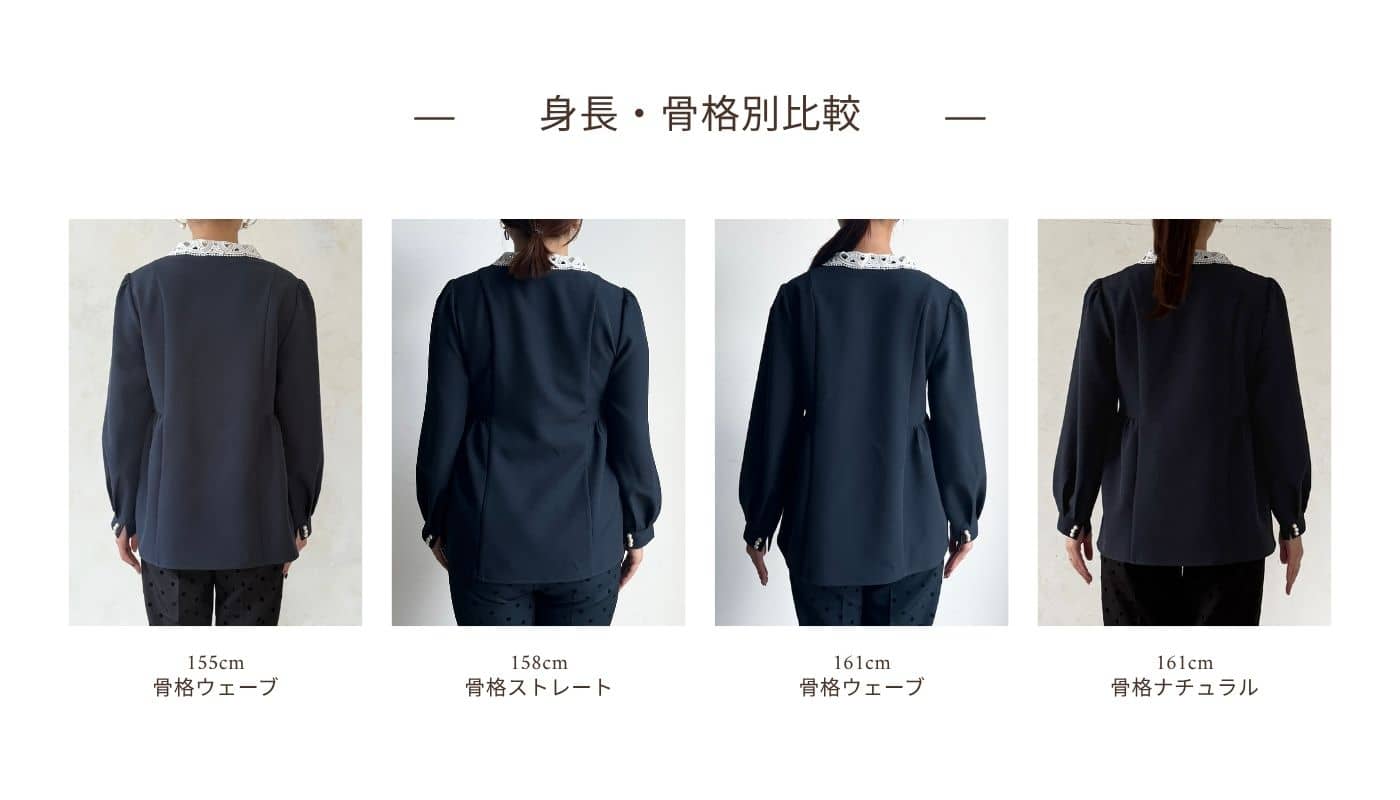 身長・骨格別比較