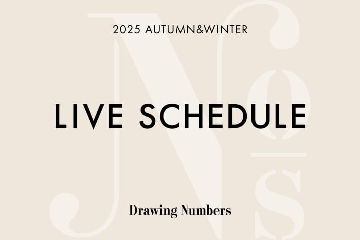 Drawing Numbers 【LIVE】パルクロウィークLIVEスケジュール！
