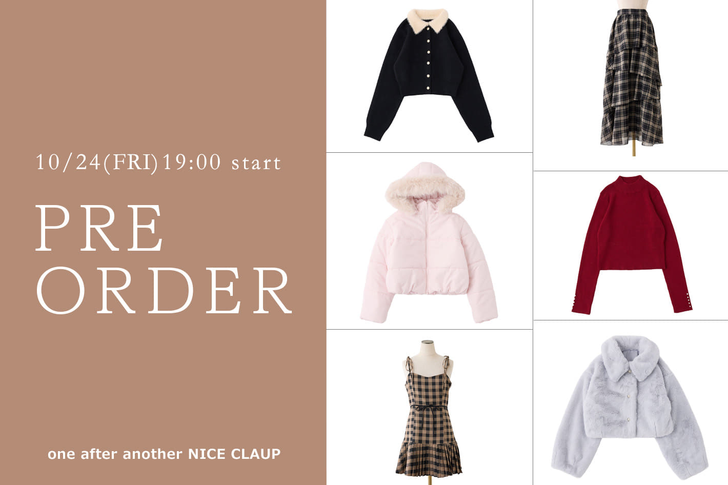 one after another NICE CLAUP 【新作情報！】10月の販売開始アイテム