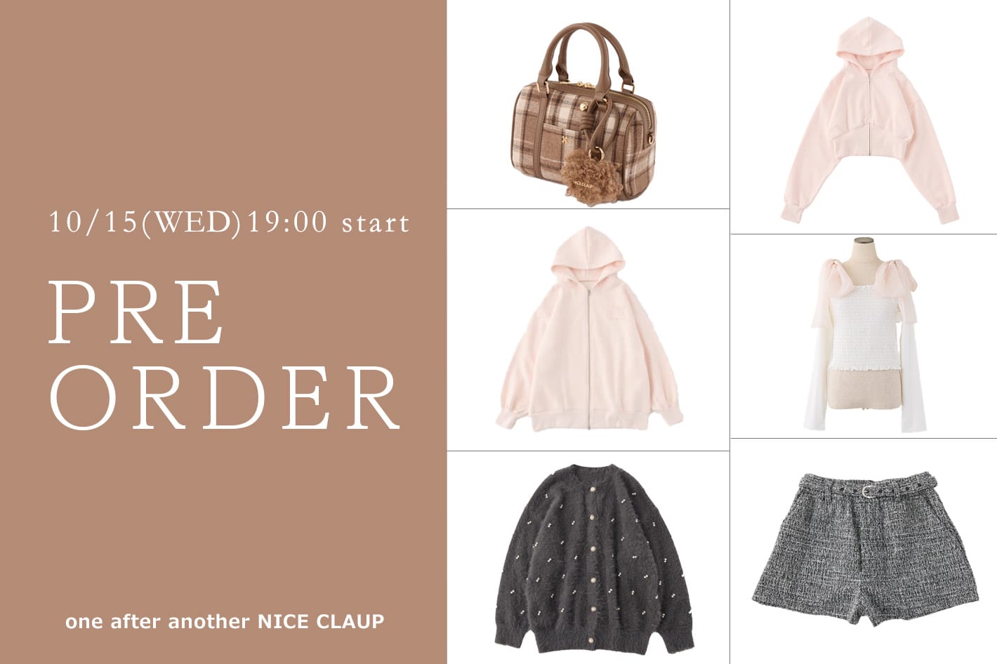 one after another NICE CLAUP 【新作情報!】10月の販売開始アイテム