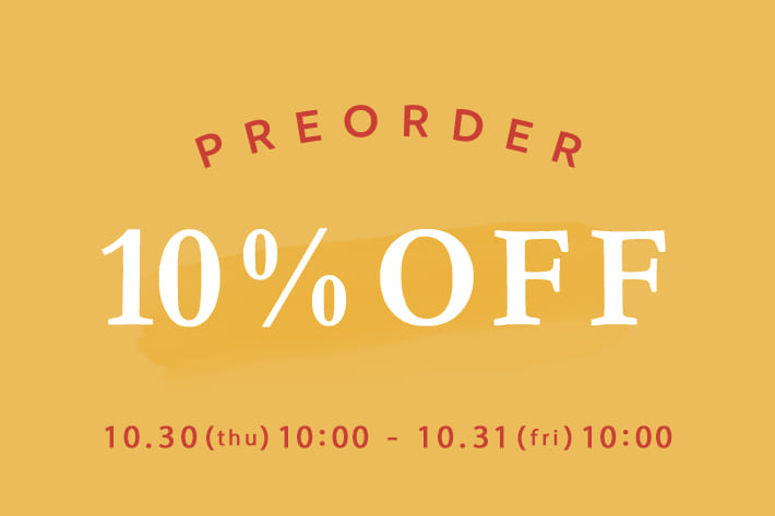 DISCOAT 【1日限り♪】PRE ORDER 10%OFF