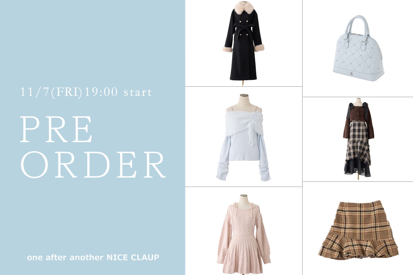 one after another NICE CLAUP 【新作情報！】11月の販売開始アイテム