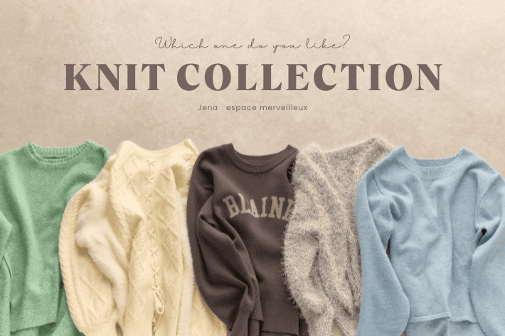 Jena　espace merveilleux 【PICK UP】JENA KNIT COLLECTION