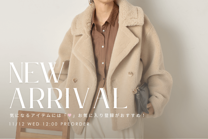 Jena　espace merveilleux 【NEWARRIVAL】11月14日(金)12:00～ 新作商品予約START！