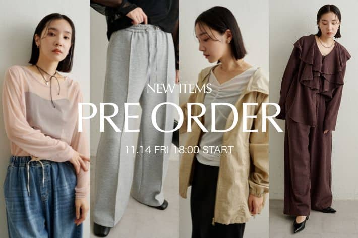 Omekashi 【PRE ORDER】新作アイテムのご予約がスタートいたしました！