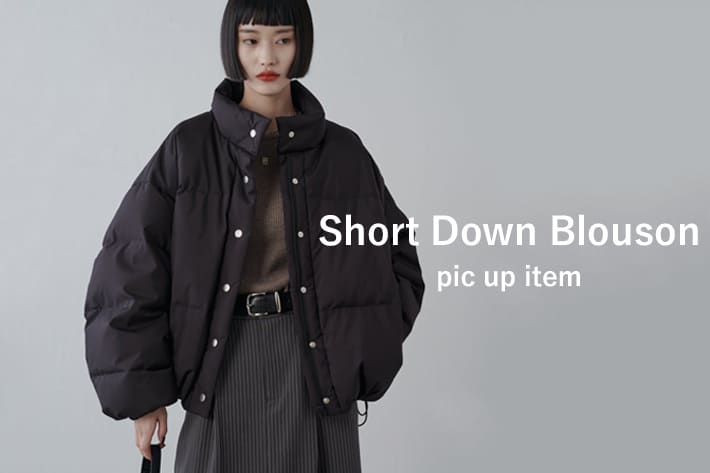 Lui's 【今年の主役アウターはコレ‼】Short Down Blouson