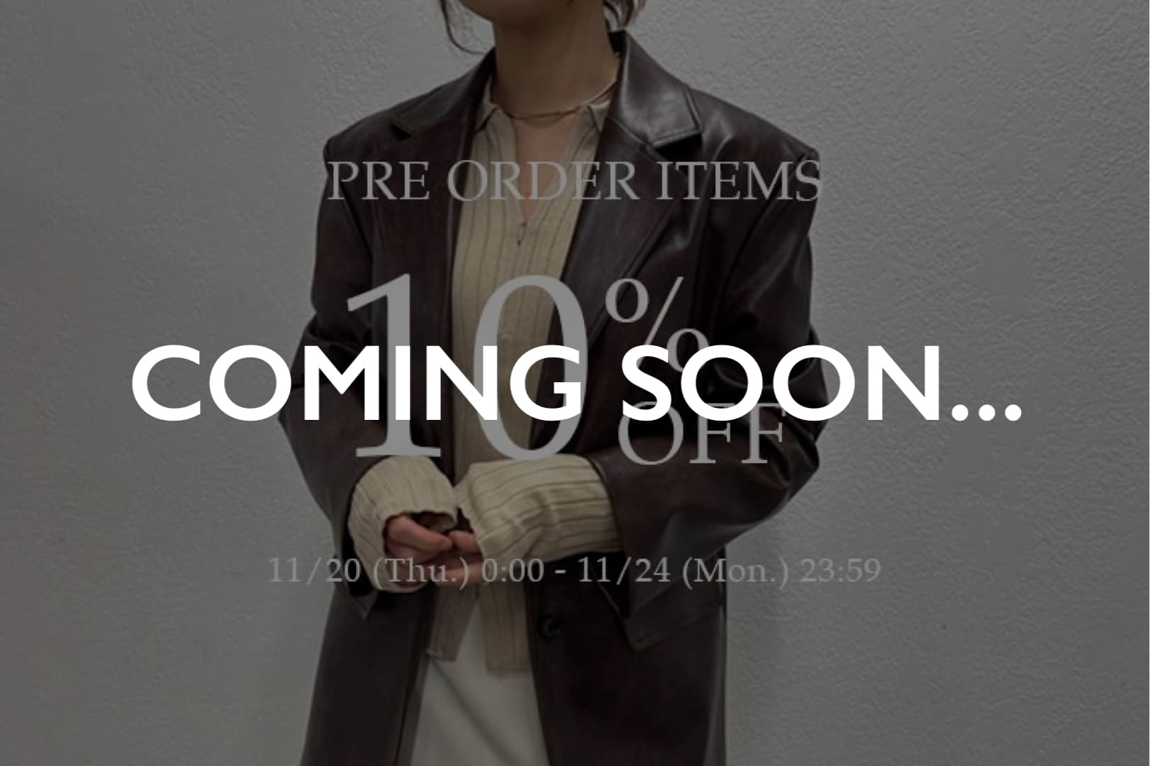 SHENERY 【告知】予約アイテム10%OFFキャンペーン開催決定！