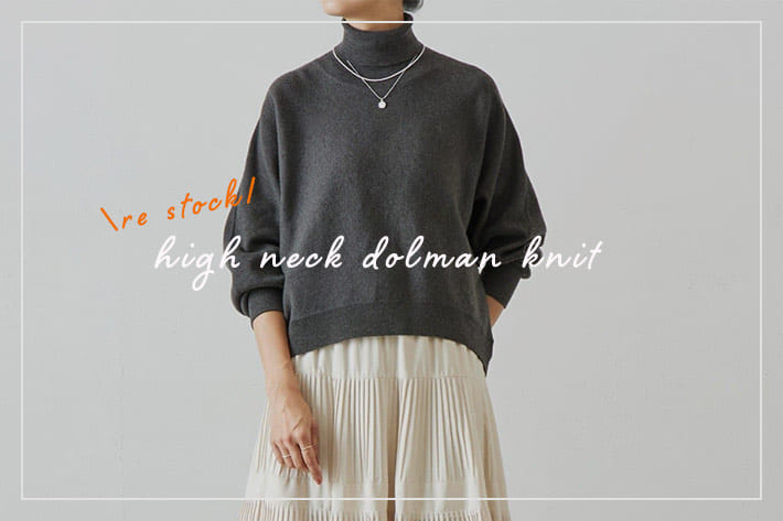 BEARDSLEY 【RESTOCK】ハイネックドルマンニット