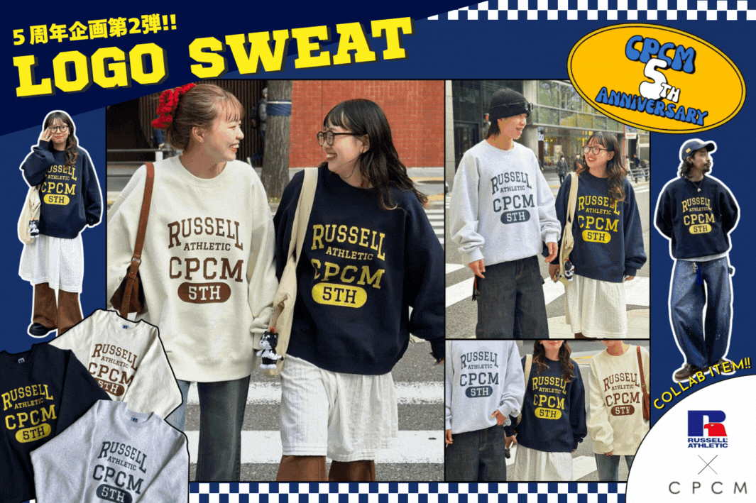 CPCM 【5周年企画第2弾！】《RUSSELL ATHLETIC》コラボスウェット