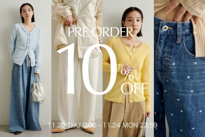 Omekashi 【告知】11/20(木)0:00～予約アイテム10％OFF開催！&新作アイテムのご予約がスタート！